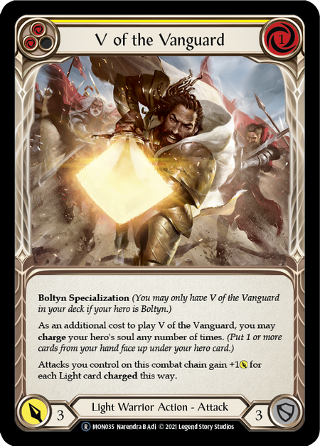 V of the Vanguard | Rare [Rainbow Foil] - Unlimited