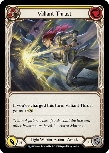 Valiant Thrust (Yellow) | Rare - Unlimited