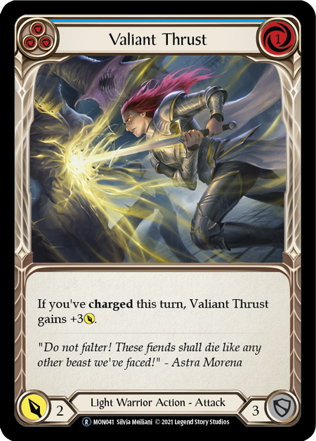 Valiant Thrust (Blue) | Rare - Unlimited