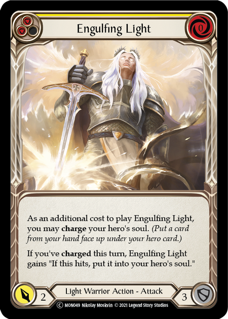 Engulfing Light (Yellow) | Common [Rainbow Foil] - Unlimited