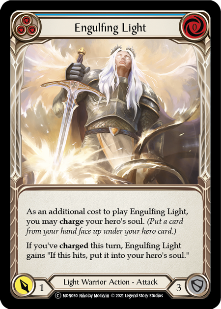 Engulfing Light (Blue) | Common [Rainbow Foil] - Unlimited