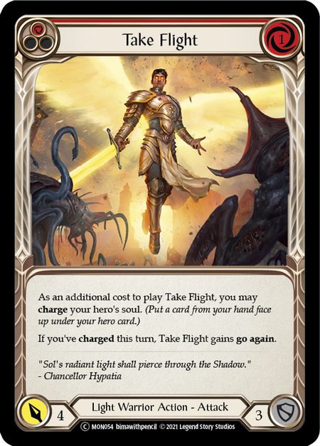 Take Flight (Red) | Common [Rainbow Foil] - Unlimited