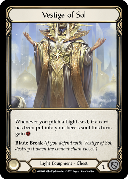 Vestige of Sol | Legendary [Rainbow Foil] - Unlimited