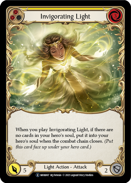Invigorating Light (Yellow) | Rare [Rainbow Foil] - Unlimited