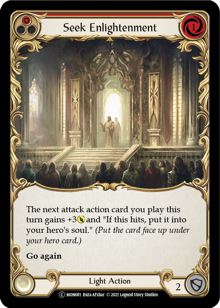 Seek Enlightenment (Red) | Common [Rainbow Foil] - Unlimited