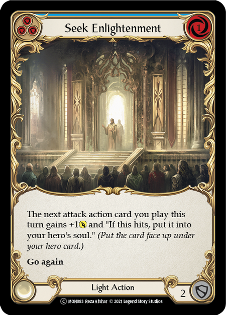 Seek Enlightenment (Blue) | Common [Rainbow Foil] - Unlimited