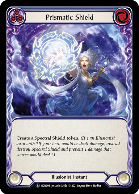 Prismatic Shield (Blue) | Rare [Rainbow Foil] - Unlimited