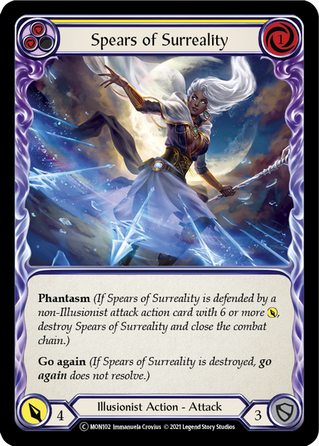 Spears of Surreality (Yellow) | Common [Rainbow Foil] - Unlimited