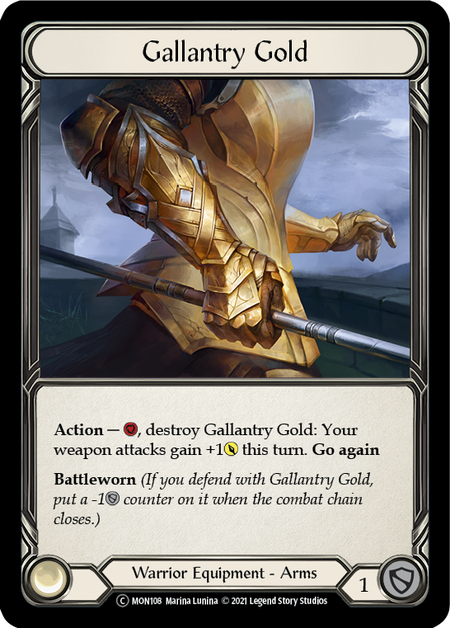 Gallantry Gold | Common [Rainbow Foil] - Unlimited