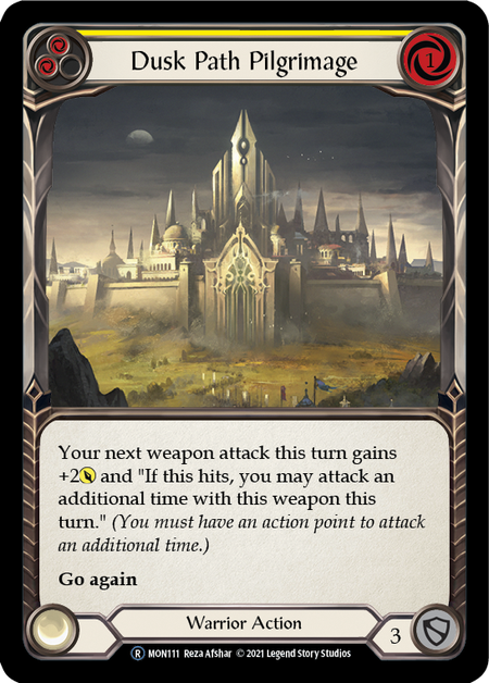 Dusk Path Pilgrimage (Yellow) | Rare [Rainbow Foil] - Unlimited