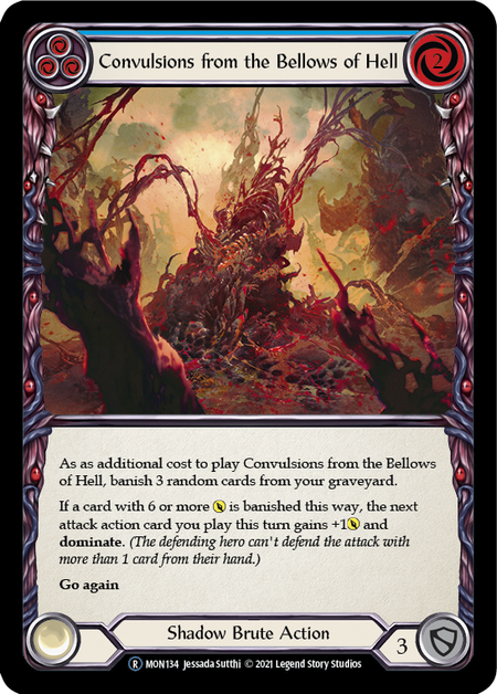Convulsions from the Bellows of Hell (Blue) | Rare [Rainbow Foil] - Unlimited