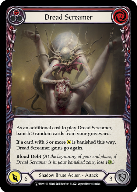 Dread Screamer (Red) | Common [Rainbow Foil] - Unlimited