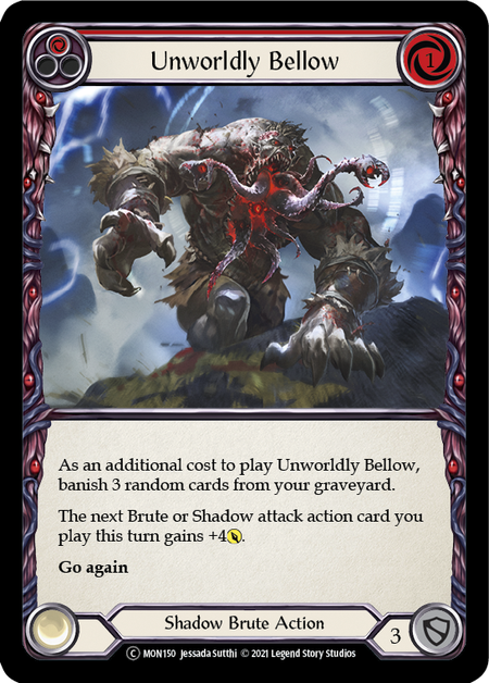 Unworldly Bellow (Red) | Common [Rainbow Foil] - Unlimited