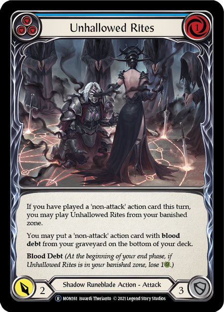 Unhallowed Rites (Blue) | Rare - Unlimited