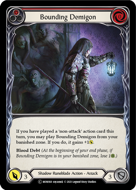 Bounding Demigon (Red) | Common [Rainbow Foil] - Unlimited
