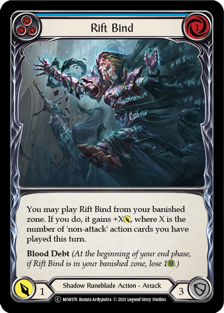 Rift Bind (Blue) | Common [Rainbow Foil] - Unlimited