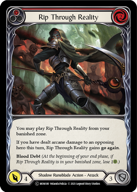 Rip Through Reality (Red) | Common [Rainbow Foil] - Unlimited