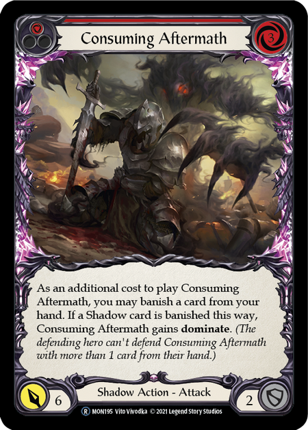 Consuming Aftermath (Red) | Rare [Rainbow Foil] - Unlimited