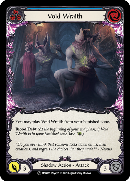 Void Wraith (Blue) | Common [Rainbow Foil] - Unlimited