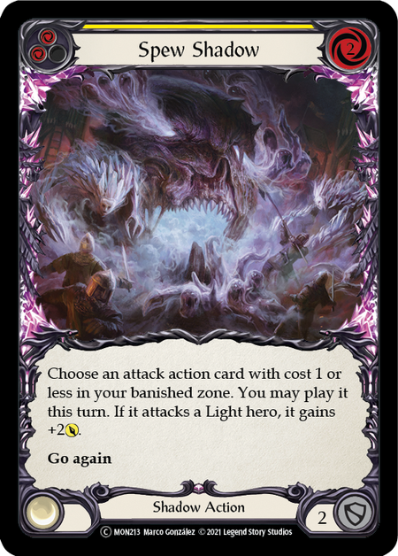 Spew Shadow (Yellow) | Common [Rainbow Foil] - Unlimited