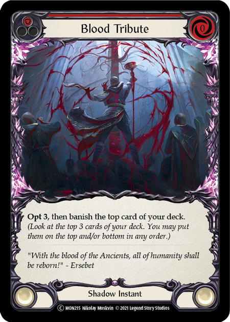 Blood Tribute (Red) | Common [Rainbow Foil] - Unlimited