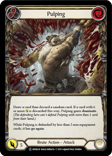 Pulping (Yellow) | Rare [Rainbow Foil] - Unlimited