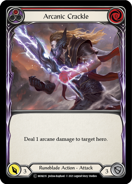 Arcanic Crackle (Red) | Common [Rainbow Foil] - Unlimited