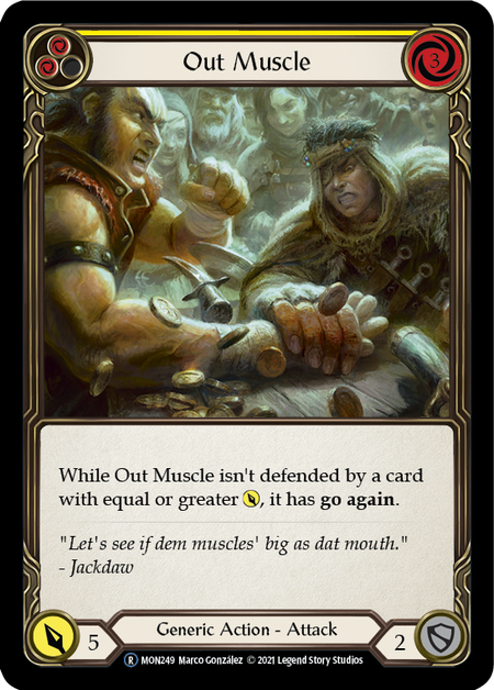 Out Muscle (Yellow) | Rare [Rainbow Foil] - Unlimited