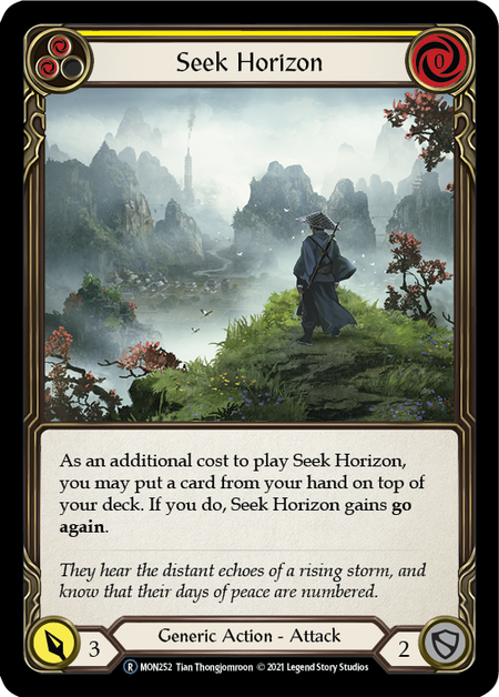 Seek Horizon (Yellow) | Rare [Rainbow Foil] - Unlimited