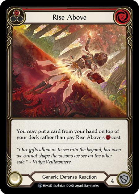 Rise Above (Red) | Rare [Rainbow Foil] - Unlimited