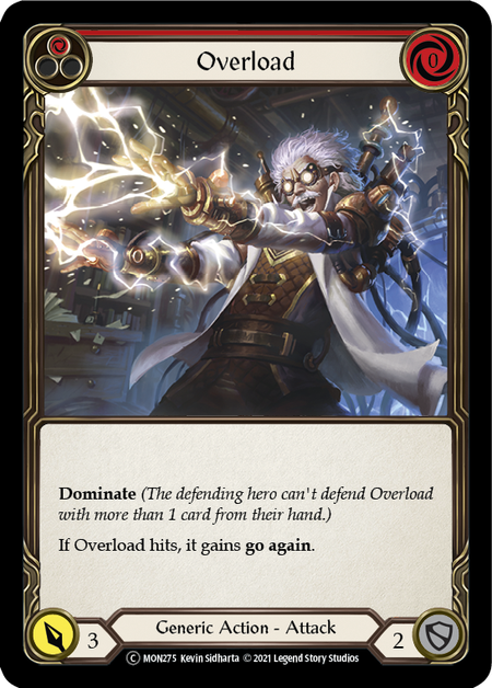 Overload (Red) | Common [Rainbow Foil] - Unlimited