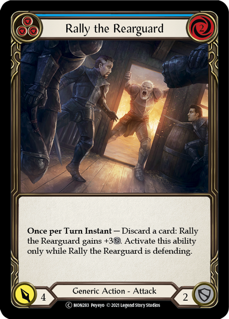 Rally the Rearguard (Blue) | Common [Rainbow Foil] - Unlimited