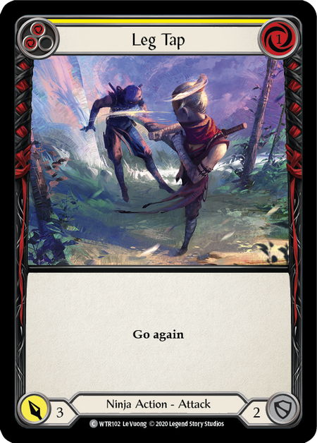 Leg Tap (Yellow) | Common [Rainbow Foil] - Unlimited