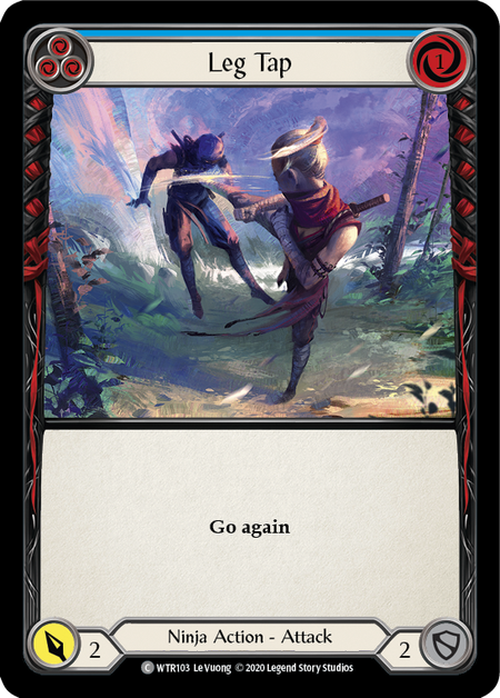 Leg Tap (Blue) | Common [Rainbow Foil] - Unlimited