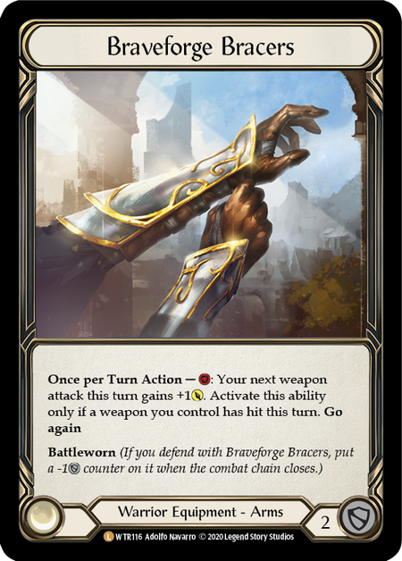 Braveforge Bracers | Legendary [Rainbow Foil] - Unlimited