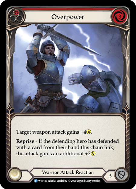 Overpower (Red) | Rare [Rainbow Foil] - Unlimited