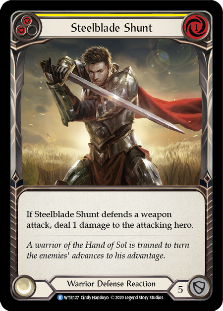 Steelblade Shunt (Yellow) | Rare [Rainbow Foil] - Unlimited