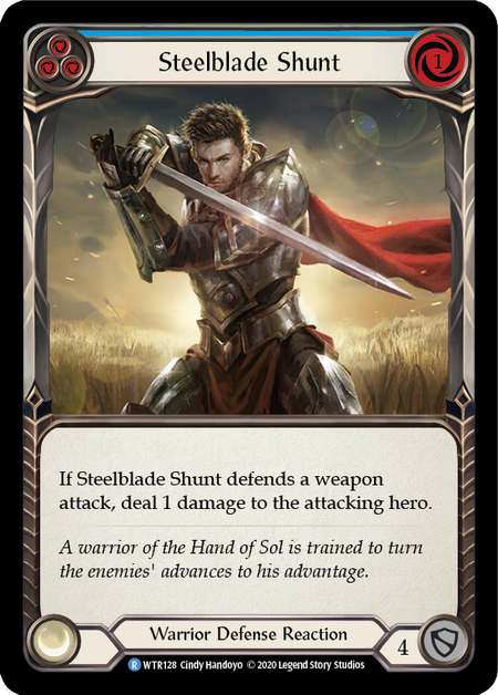 Steelblade Shunt (Blue) | Rare [Rainbow Foil] - Unlimited