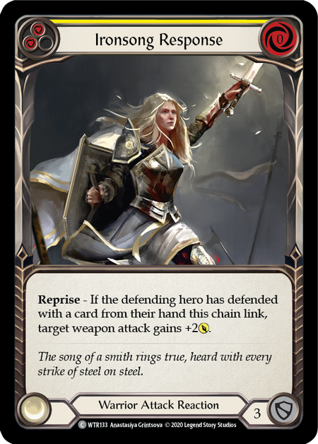 Ironsong Response (Yellow) | Common [Rainbow Foil] - Unlimited