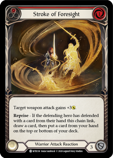 Stroke of Foresight (Red) | Common [Rainbow Foil] - Unlimited