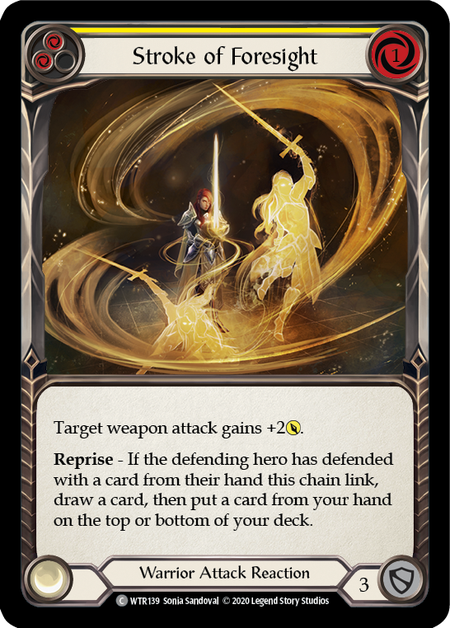 Stroke of Foresight (Yellow) | Common [Rainbow Foil] - Unlimited