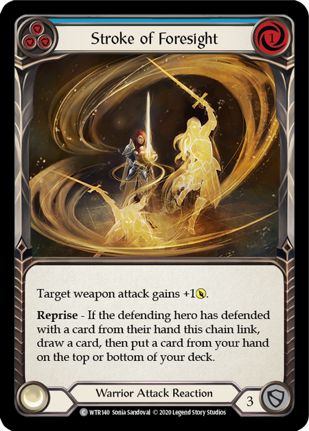 Stroke of Foresight (Blue) | Common [Rainbow Foil] - Unlimited