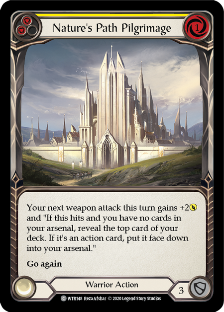 Nature's Path Pilgrimage (Yellow) | Common [Rainbow Foil] - Unlimited