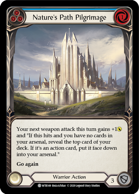 Nature's Path Pilgrimage (Blue) | Common [Rainbow Foil] - Unlimited