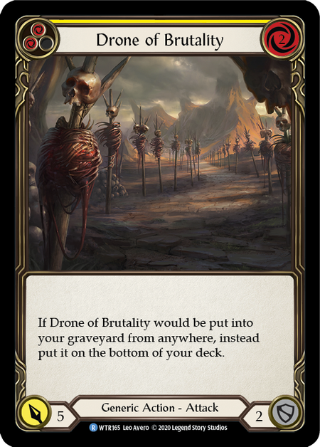 Drone of Brutality (Yellow) | Rare [Rainbow Foil] - Unlimited