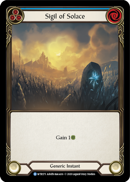 Sigil of Solace (Blue) | Rare [Rainbow Foil] - Unlimited