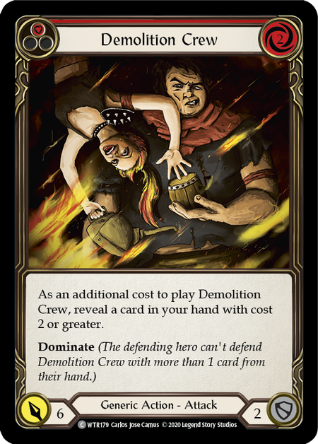 Demolition Crew (Red) | Common [Rainbow Foil] - Unlimited