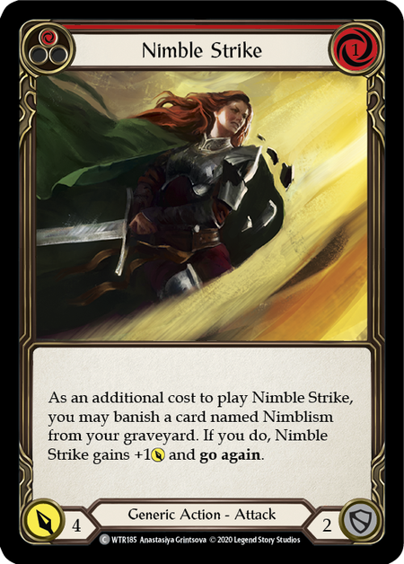 Nimble Strike (Red) | Common [Rainbow Foil] - Unlimited