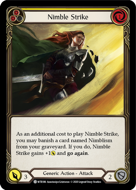 Nimble Strike (Yellow) | Common [Rainbow Foil] - Unlimited