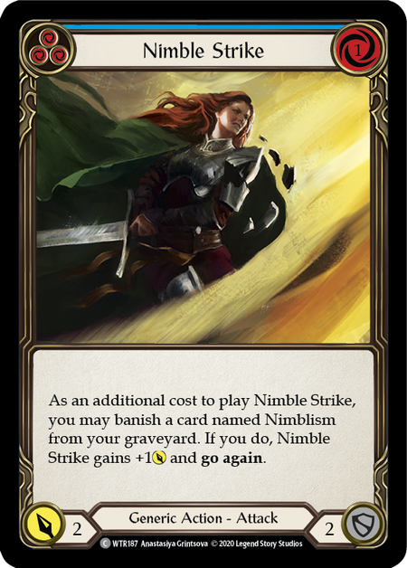 Nimble Strike (Blue) | Common [Rainbow Foil] - Unlimited
